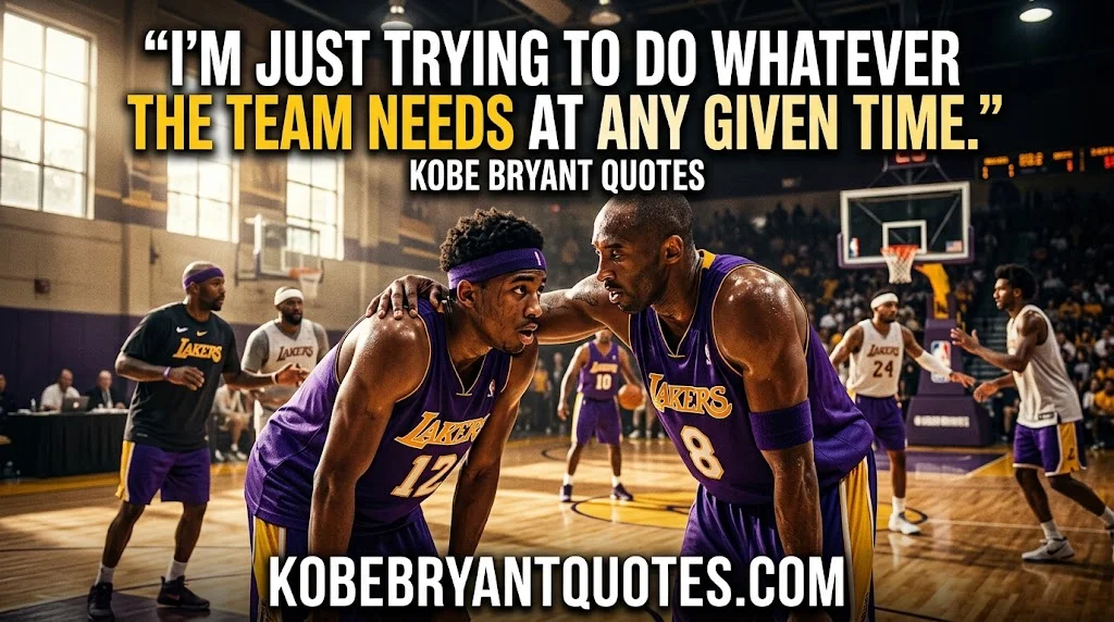 Kobe Bryant Teamwork Quotes on Unity and Team Culture